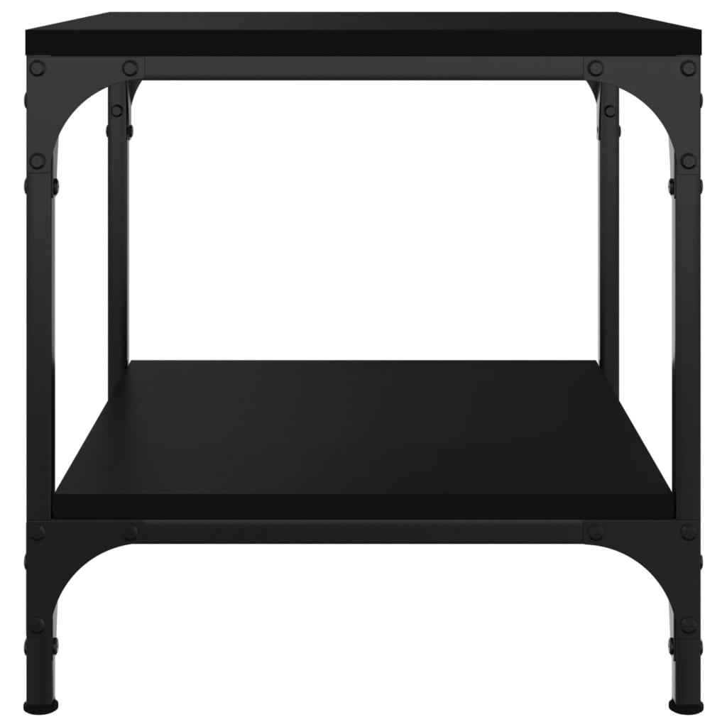 Table d'appoint Noir 40x40x40 cm Bois d'ingénierie