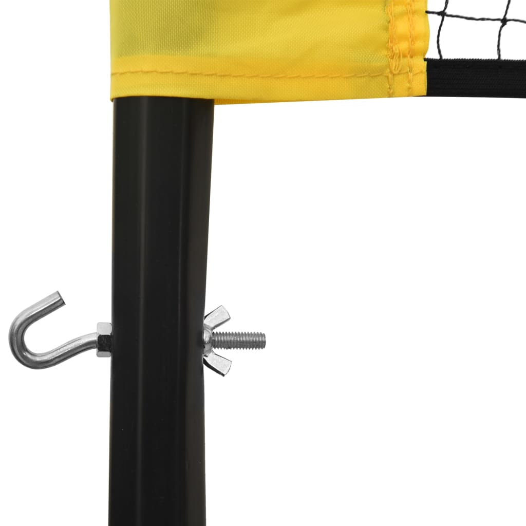Filet de badminton jaune et noir 600x155 cm tissu PE