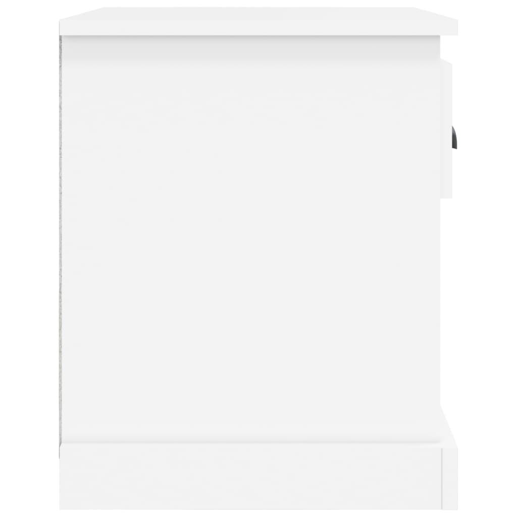 Table de chevet blanc 39x39x47,5 cm bois d’ingénierie